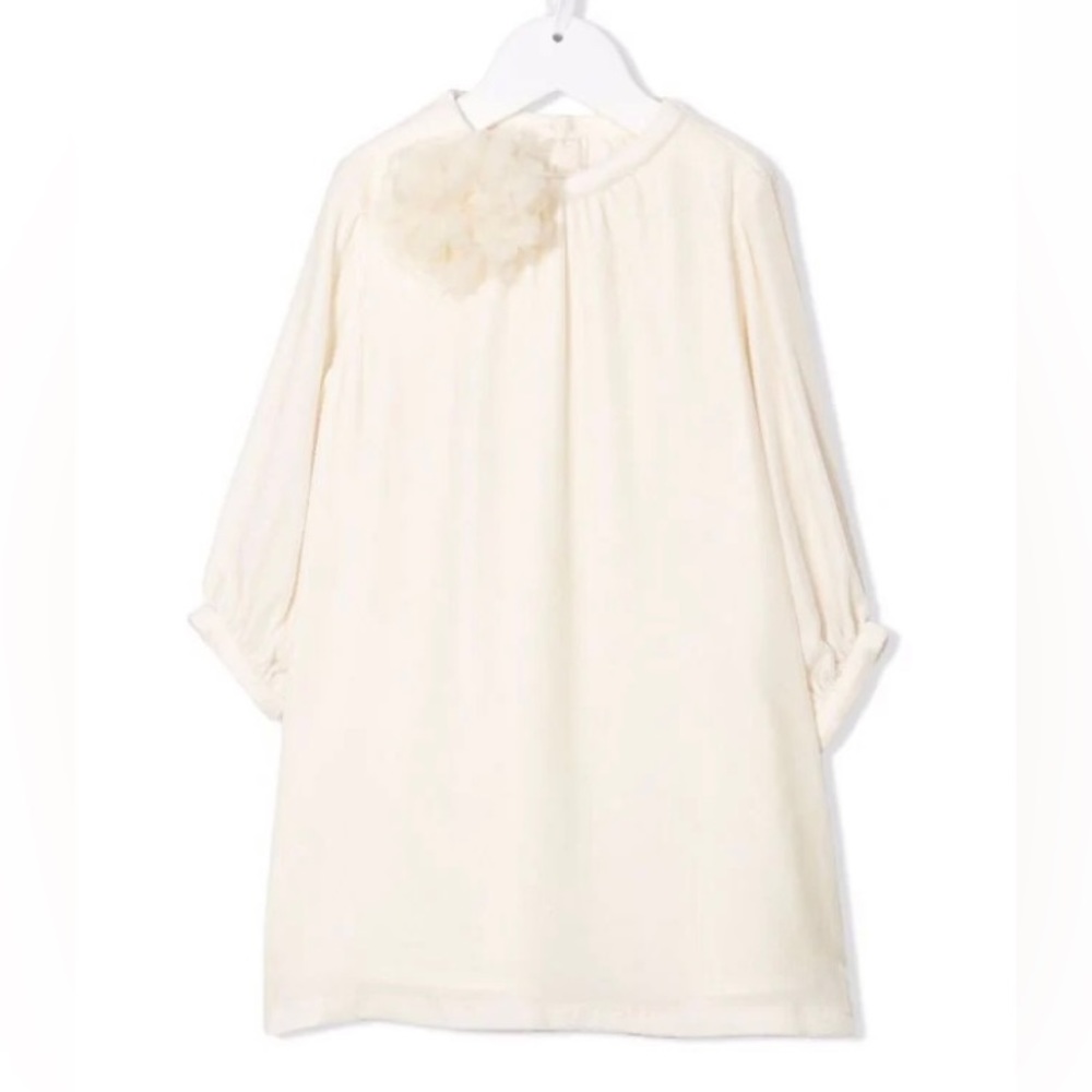 Bonpoint panne velvet-effect shirt dress